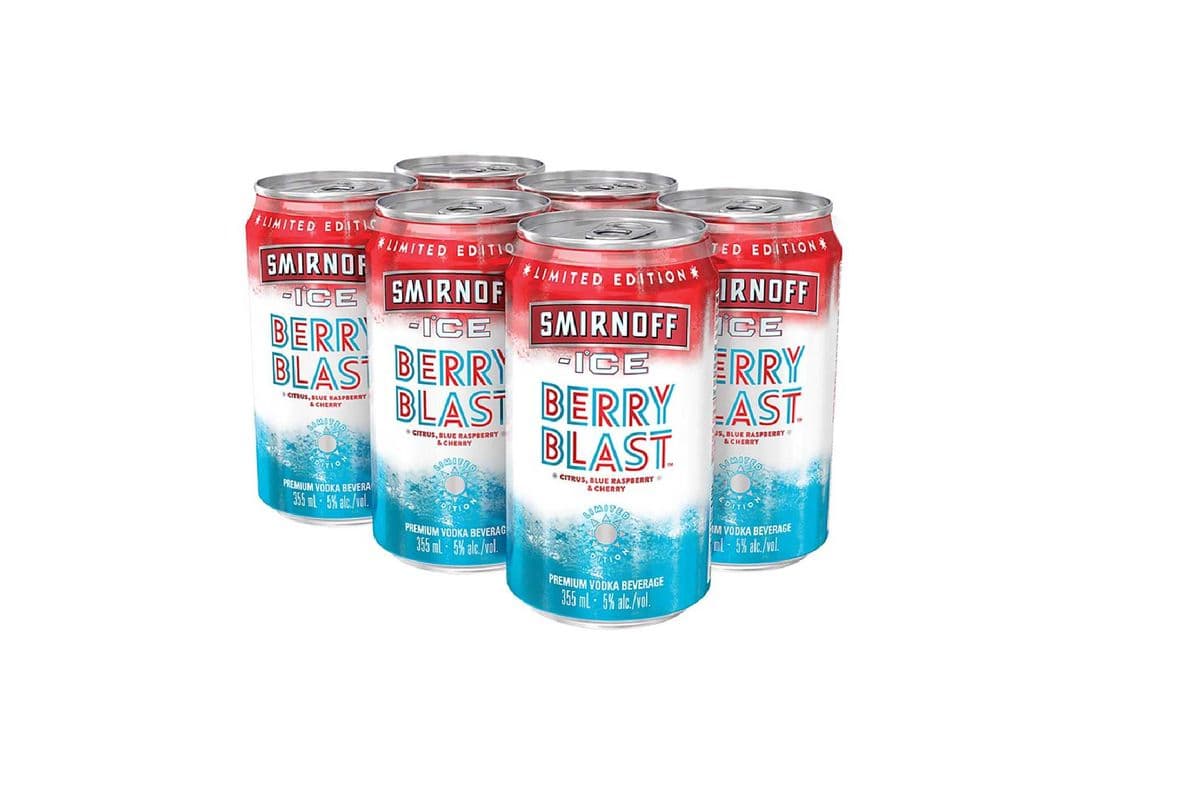 Smirnoff Ice Berry Blast (6 Pack Cans) (6 x 355 ml Cans)