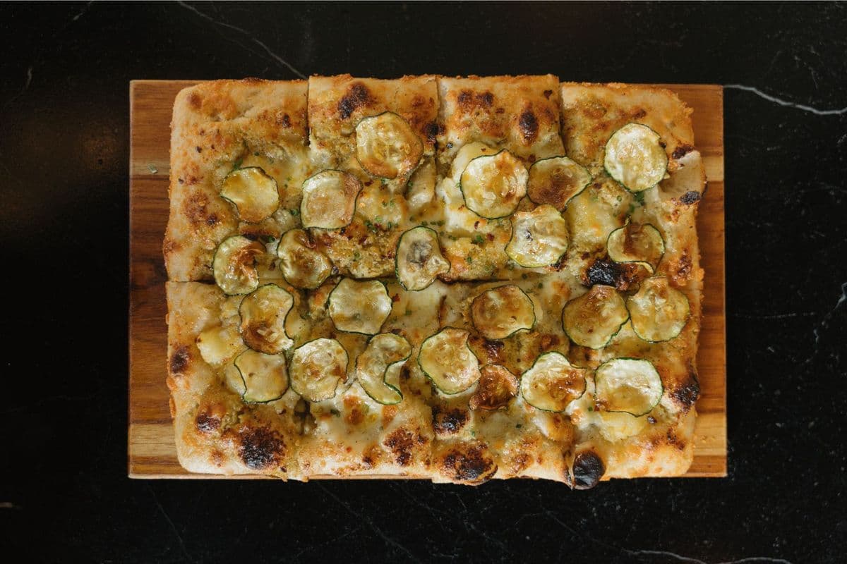 Pizza alle Zucchine (Vegetarian)