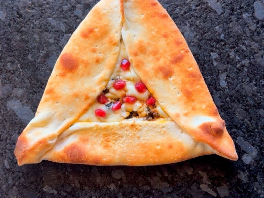 Spinach with Cheese Manakish