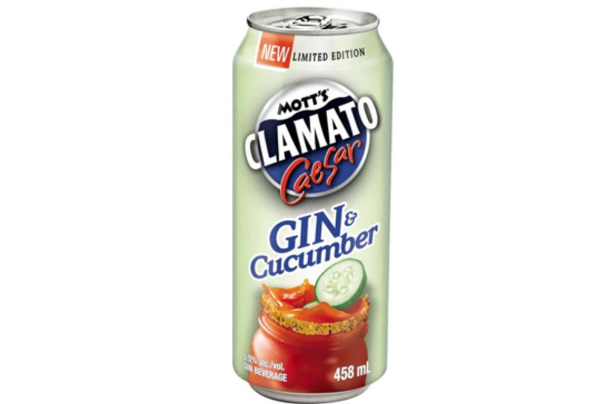 Mott's Clamato Gin and Cucumber Caesar (1 x 458ml)