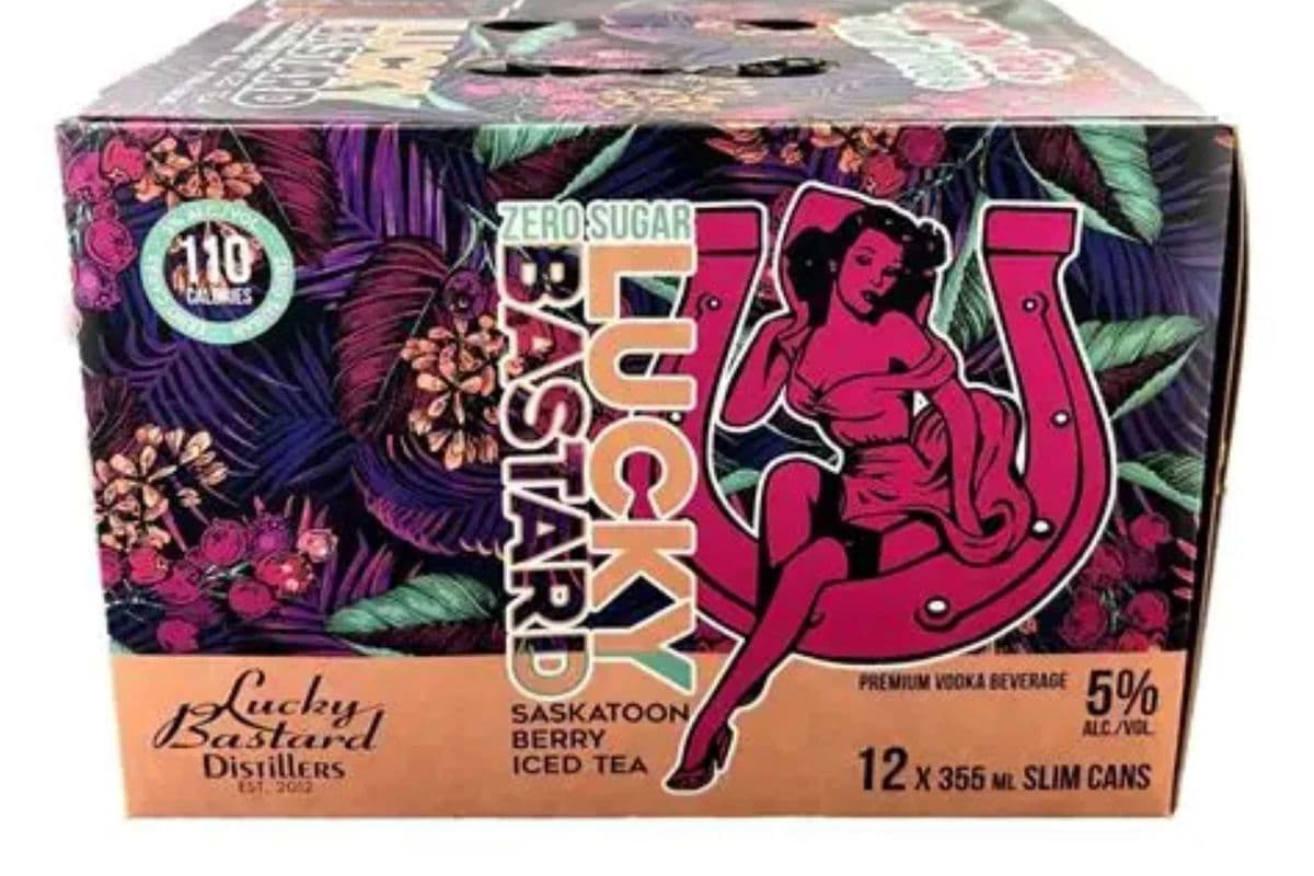 12c Lucky Bastard Zero Sugar Saskatoon Berry Iced Tea--JUNE SALE (1 x 4260ml)