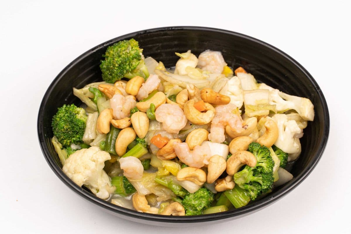 Crevettes aux amandes