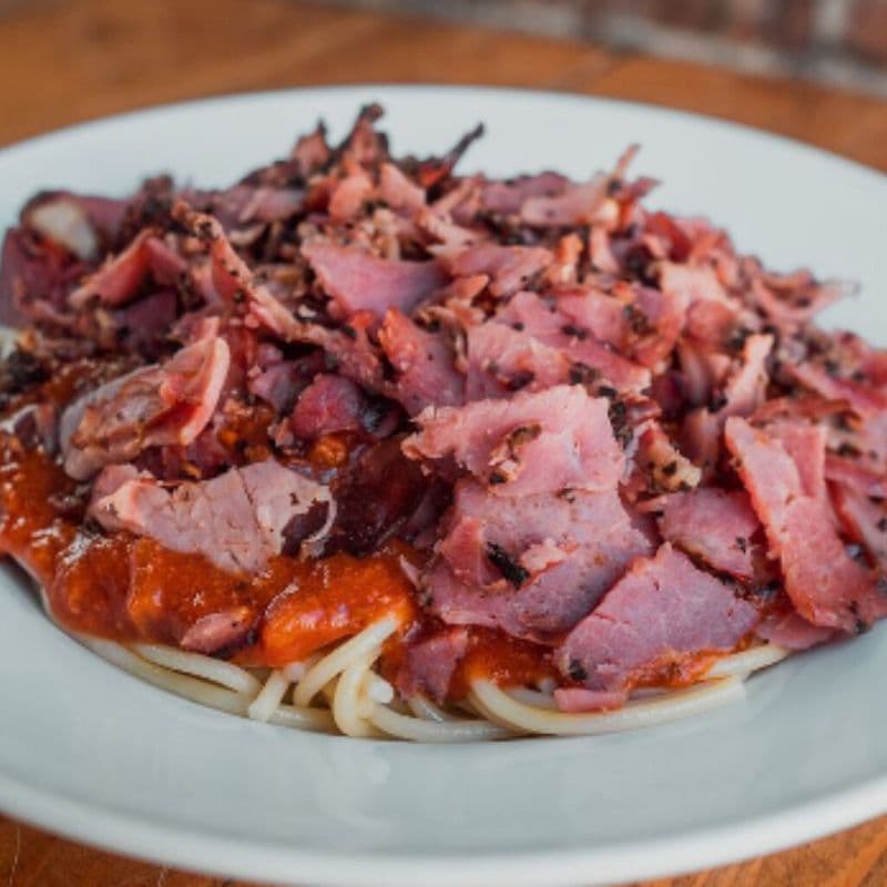 Spaghetti smoked meat / Smoked Meat Spaghetti