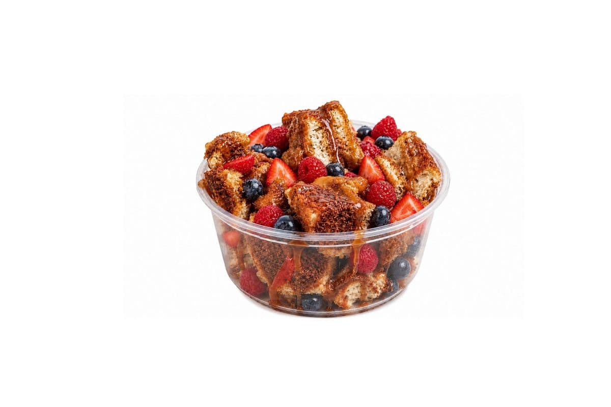 Mixed Fruit & Maple Syrup Waffle Bites