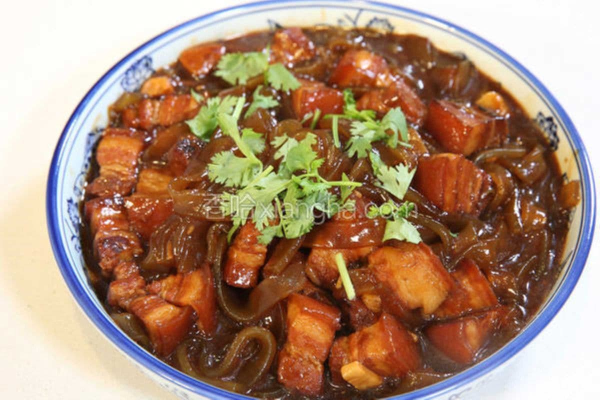 Braised Pork with Vermicelli (猪肉炖粉条子)