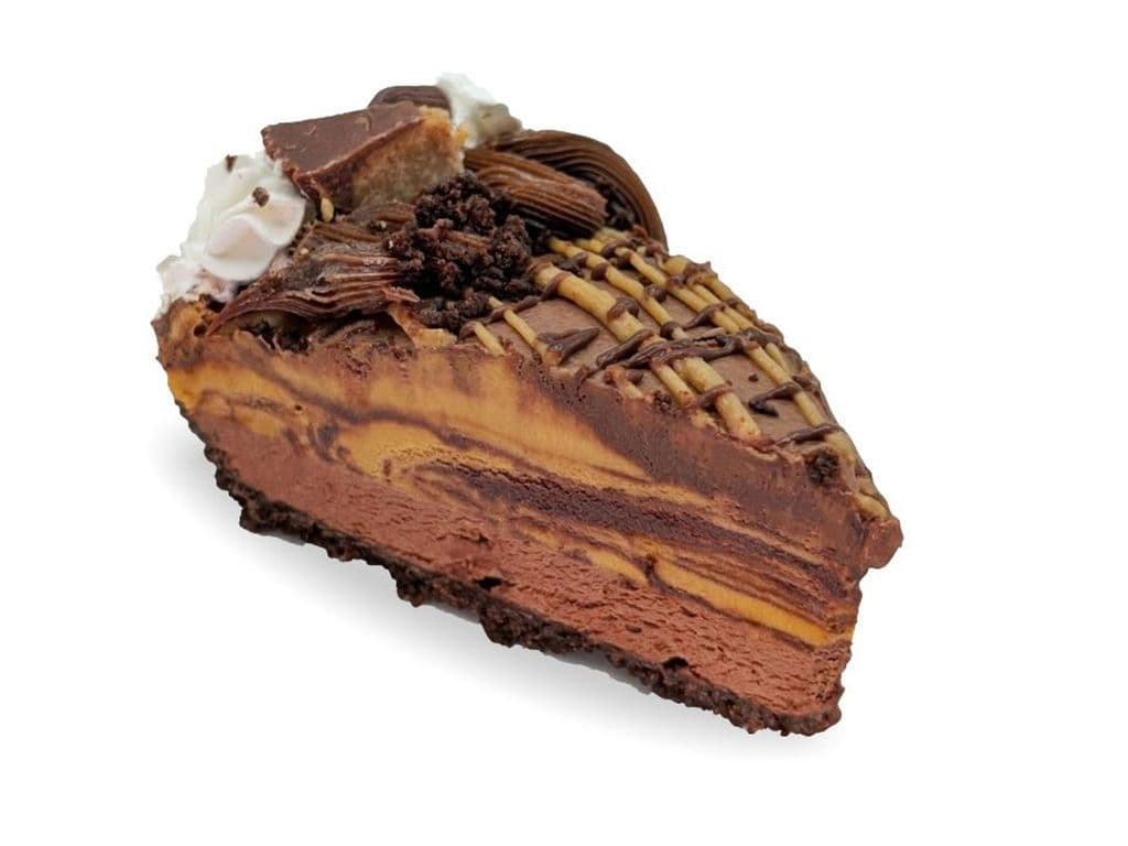 Chocolate Peanut Butter Ice Cream Pie Slice
