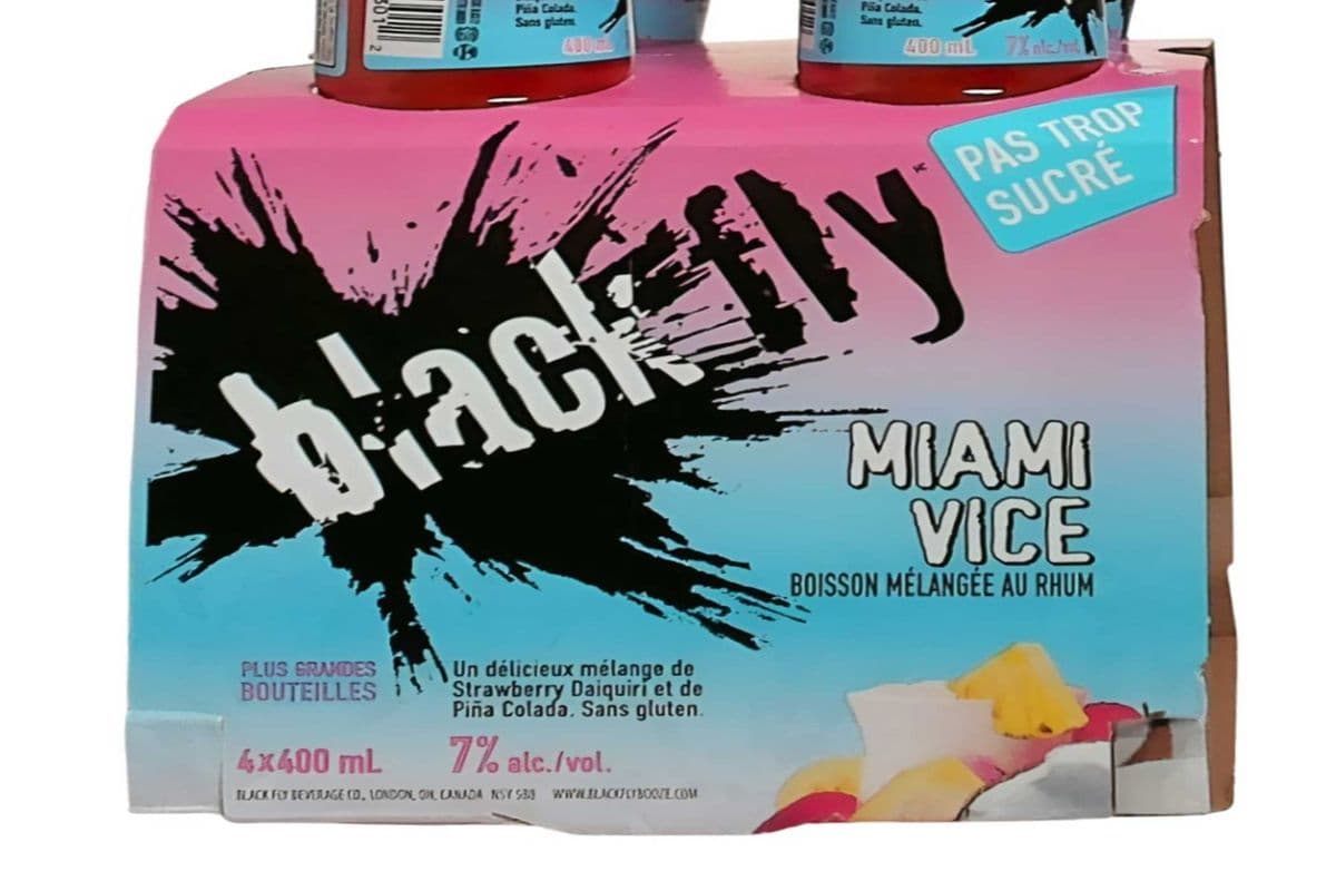 BLACK FLY RUM MIAMI VICE 4PK (1 x 4X400 Ml)