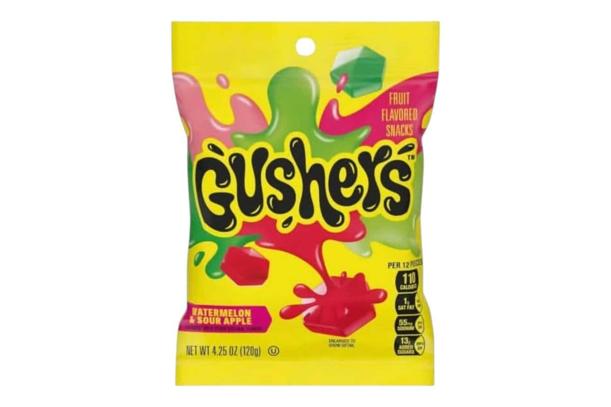 Gushers Watermelon & Sour Apple (120gm) (110 Cal)