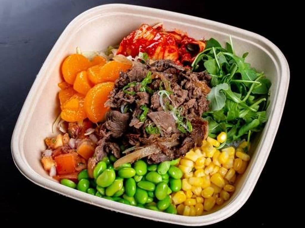 Kimchi Beef Poke Bowl