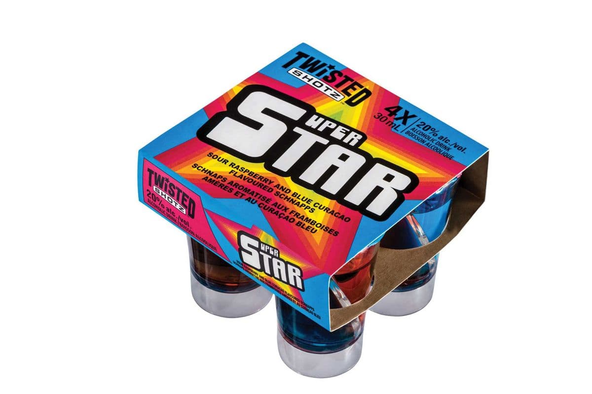 Twisted Shotz Super Star (1 x 4 pack)