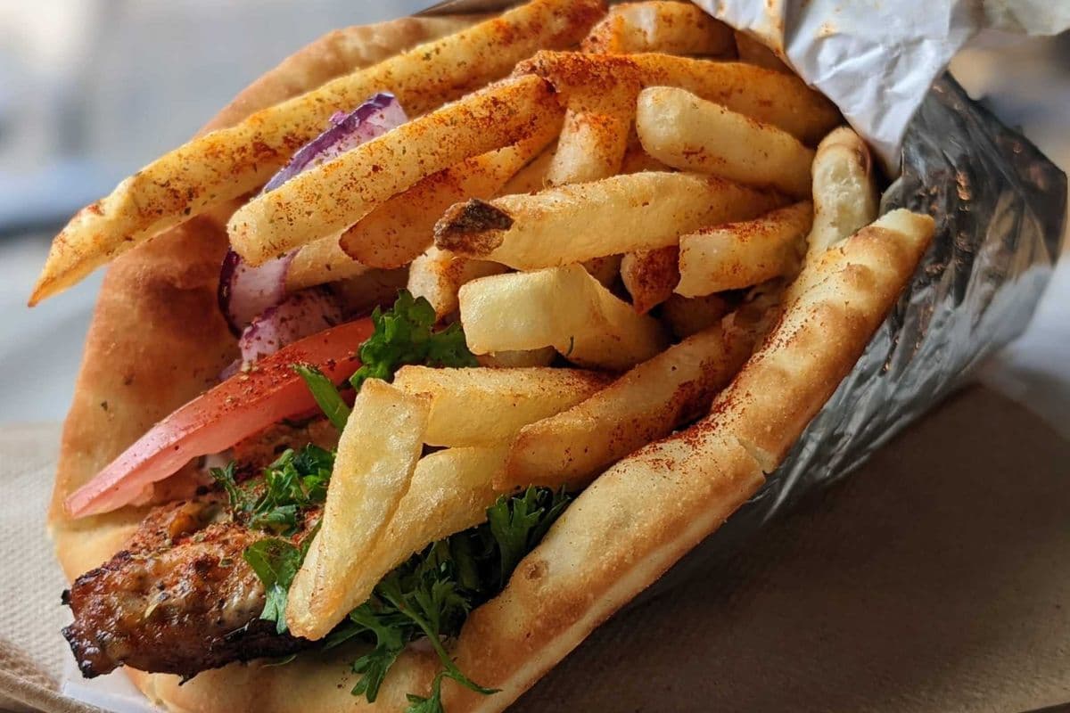 Chicken Souvlaki Wrap