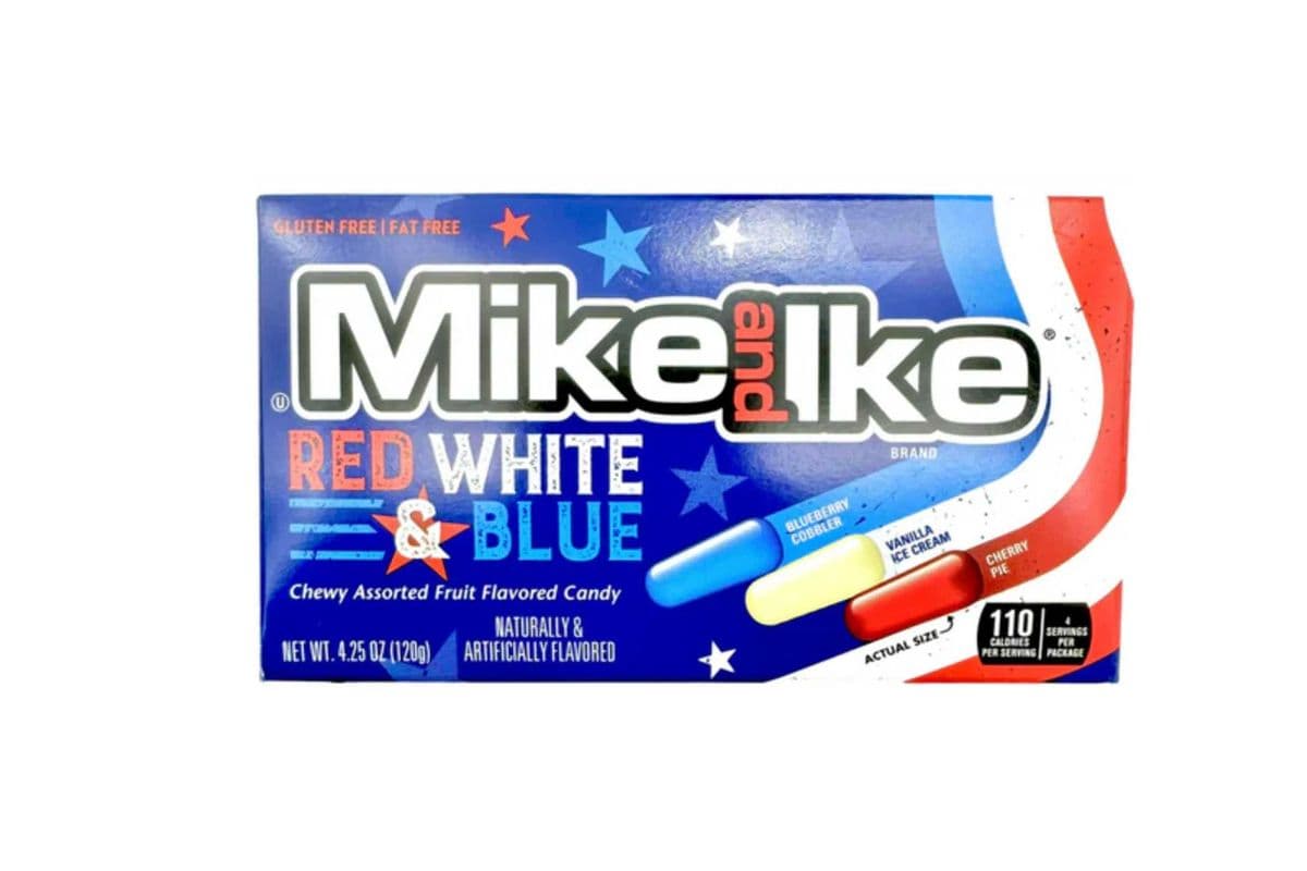 Mike & Ike Red White & Blue 120g TB