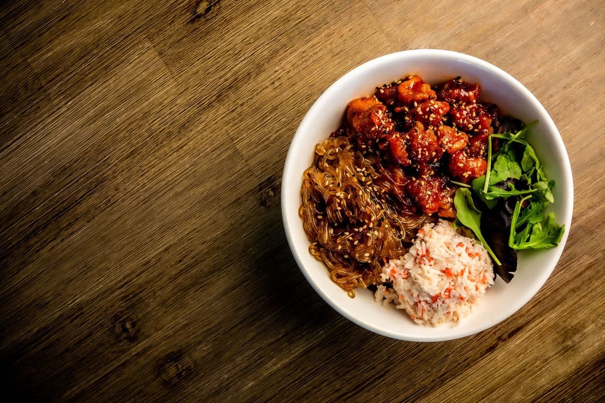 Sweet and Spicy Chicken on Rice