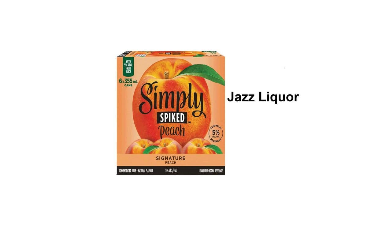 SIMPLY SPIKED PEACH 6 CANS (1 x 6×355ML)