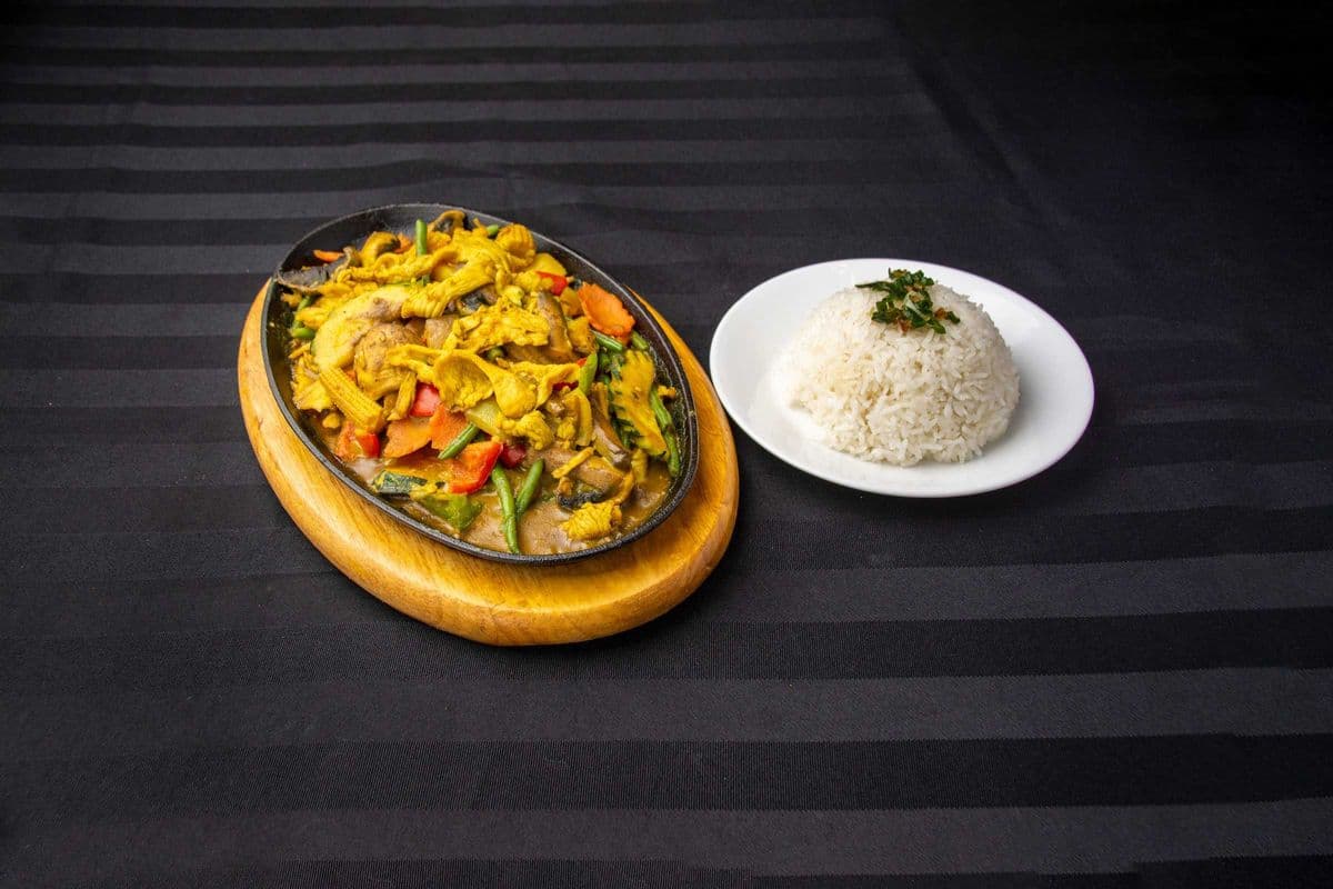 53. Sizzling Curry Chicken or Beef
