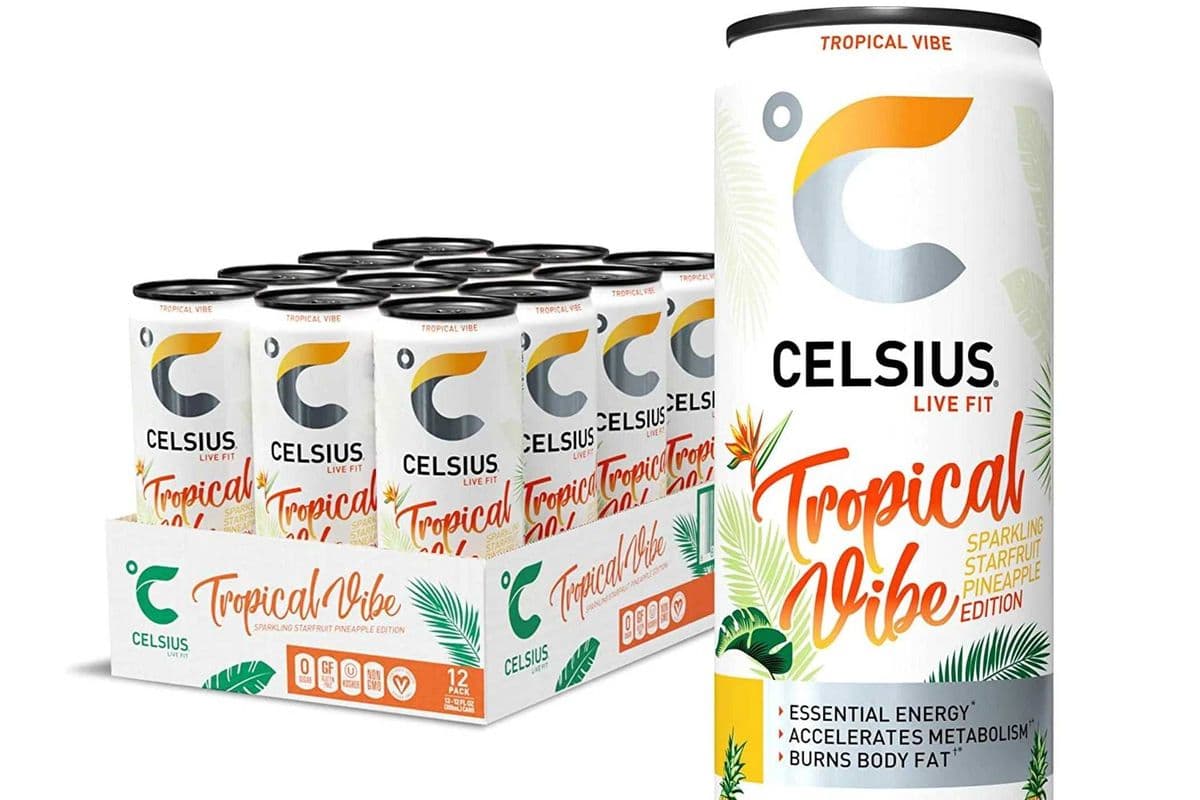 Celsius Sparkling Tropical Vibe Energy Drink (355 ml) (355 ml)