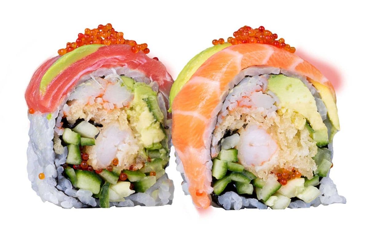 Rainbow Dragon Roll (8 pcs)