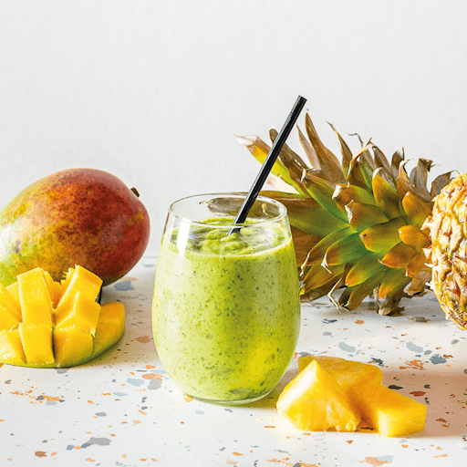 Smoothie aux Fruits tropicaux et épinards / Tropical Fruits & Spinach Smoothie