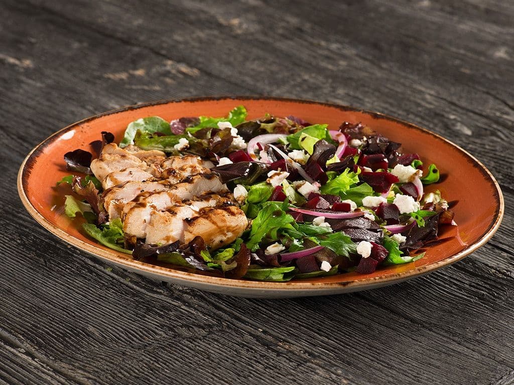 Chicken, Beet & Goat Cheese Salad