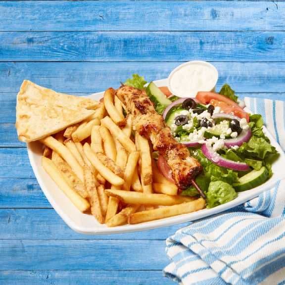 Chicken Souvlaki Dinner