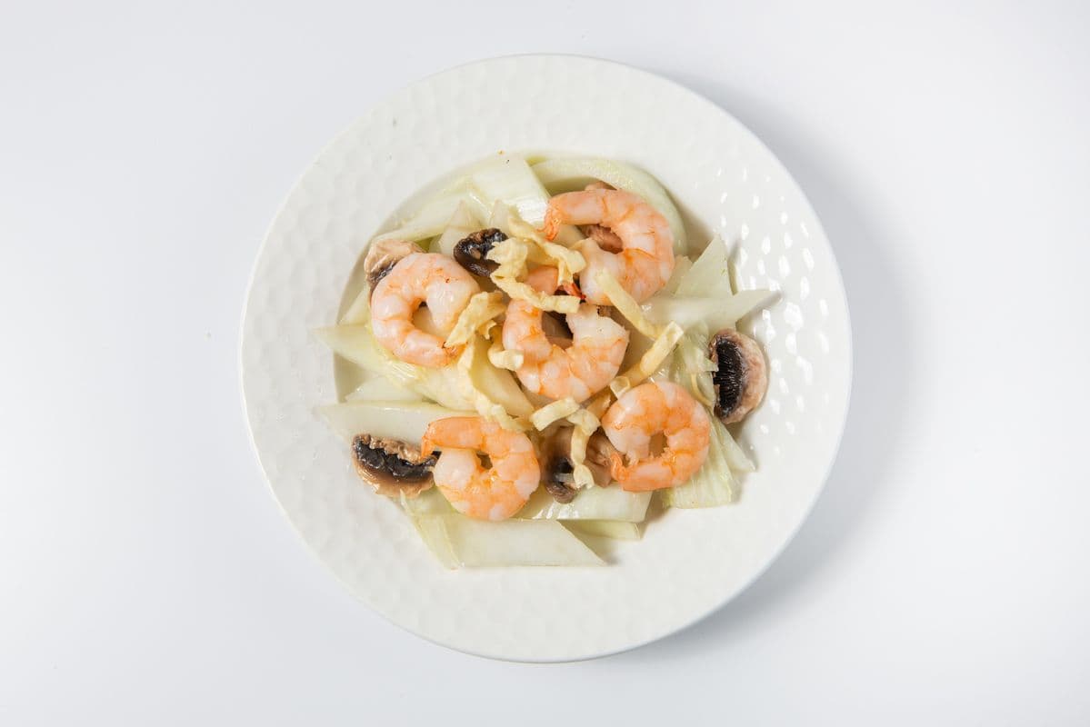 Chow mein aux crevettes