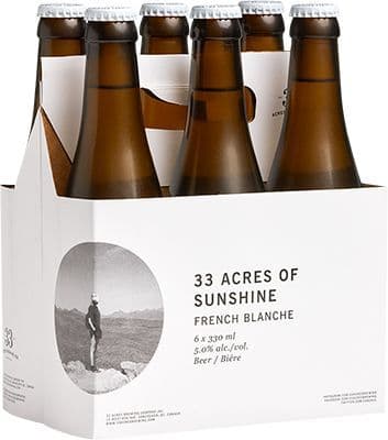 33 Acres Brewing Company Sunshine Blanche, 6 x 330 ml