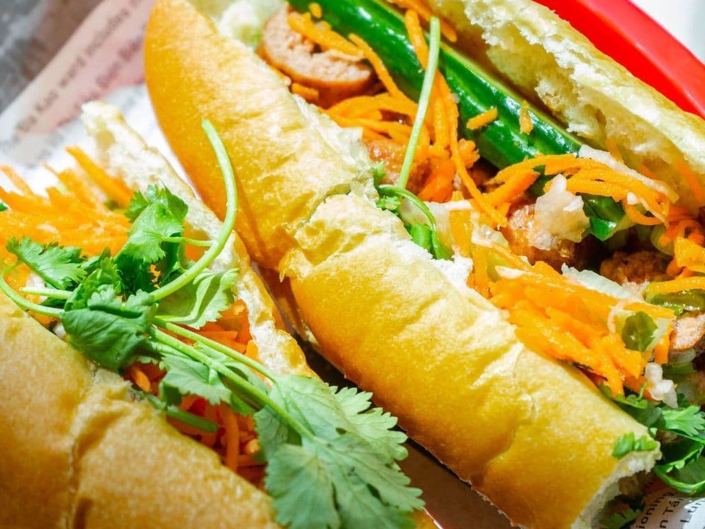 B4. Viet Pork Sausage Banh Mi - Banh Mi Nem Nuong