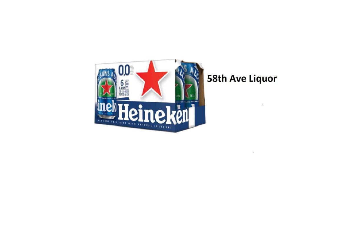 HEINEKEN 0.0% 6 CANS (1 x 6x330ML)