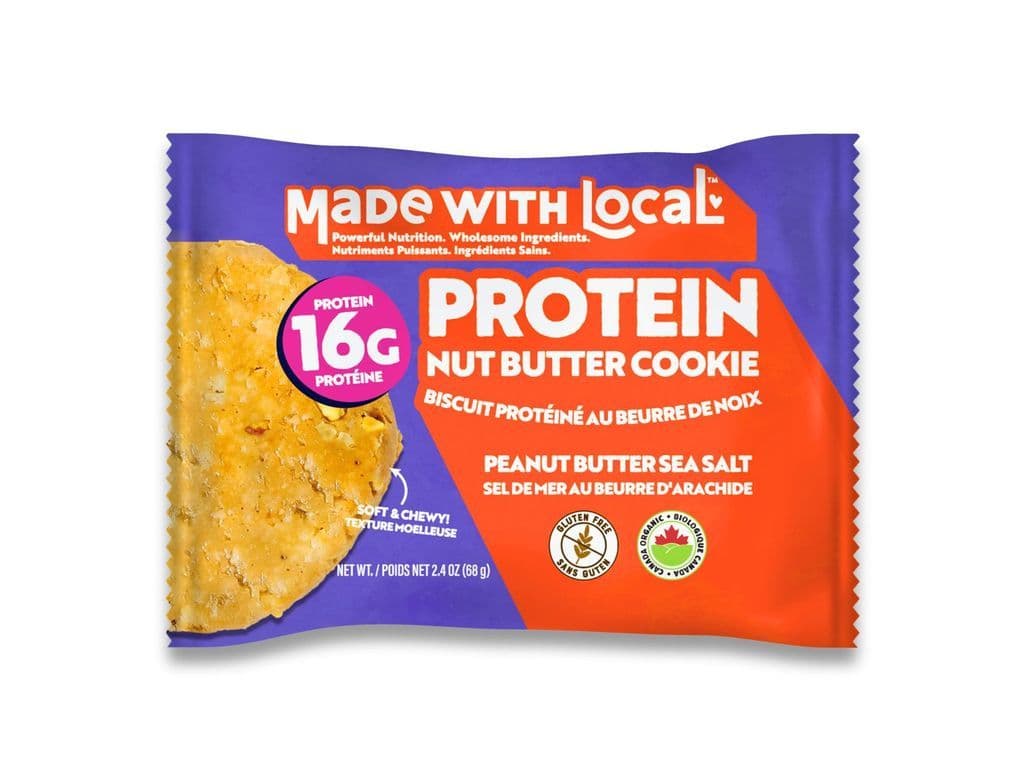 MADE WITH LOCAL Protein Cookie Peanut Butter Sea Salt