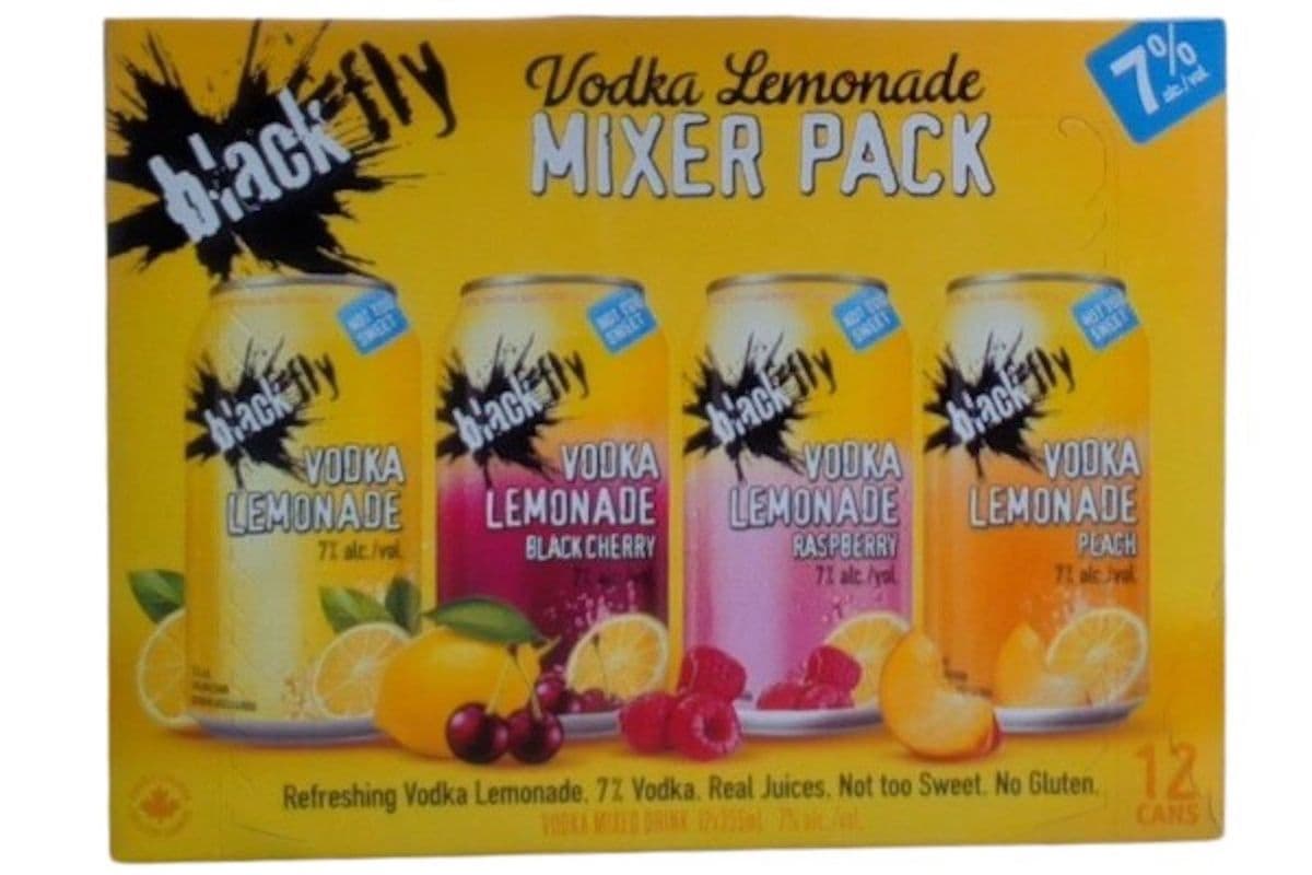 BLACK FLY VODKA LEMONADE 12 MIXER (12 x 355ML)