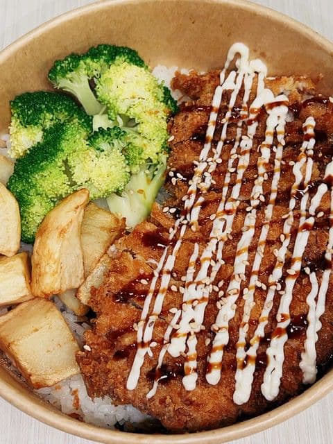 Chicken Cutlet (Katsu) Rice Bowl / 日式炸鸡排饭