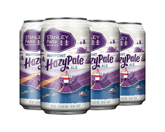 Stanley Park Brewing Waypoint Hazy Pale Ale, 6 x 355 ml