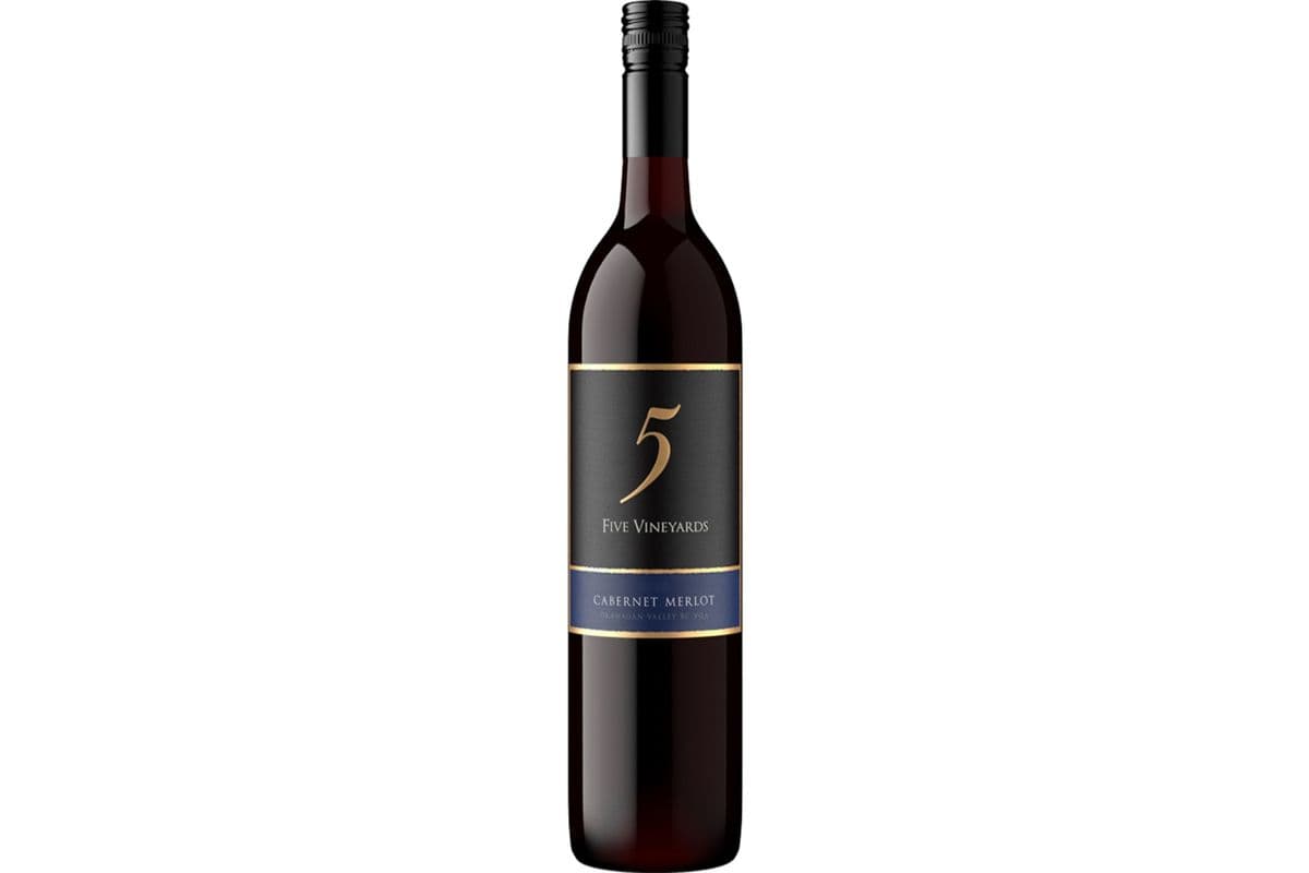 5 Vineyards Cabernet Merlot Red Wine (1 x 750mL)