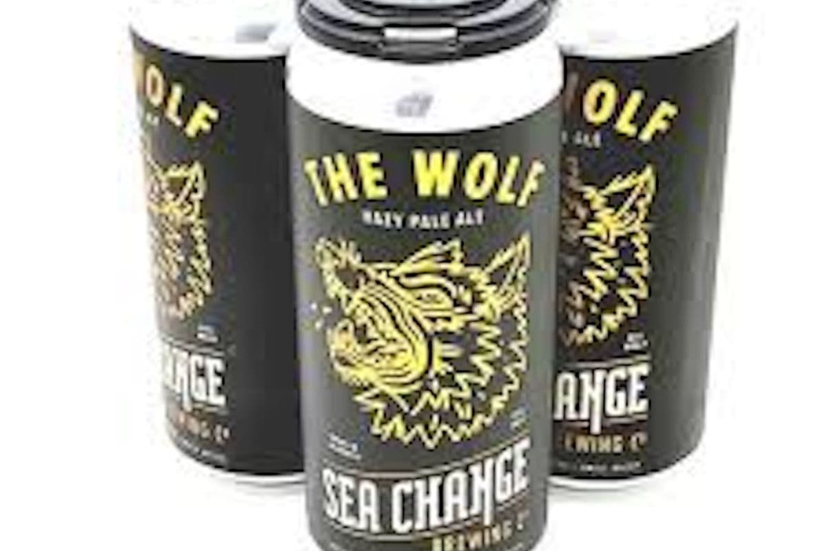 Sea Change The Wolf Hazy Pale Ale Beer (4 x 473 ml)