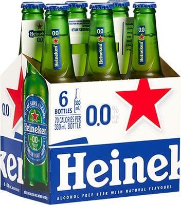 Heineken 0.0% Pale Lager, 6 x 330 ml