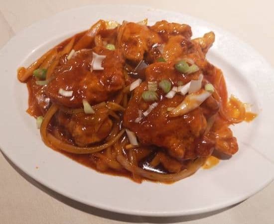 63. Côtelettes de porc Pékin avec riz / Pekinese pork Chop with rice / 京都肉扒