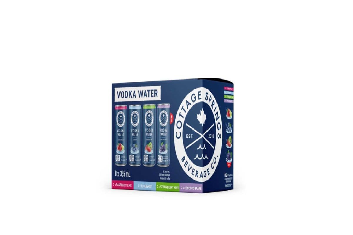 Cottage Springs Vodka Water Mixed Pack (8 x 355ml cans)