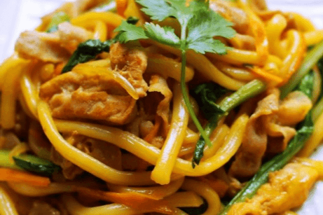 215. Chicken Yakiudon