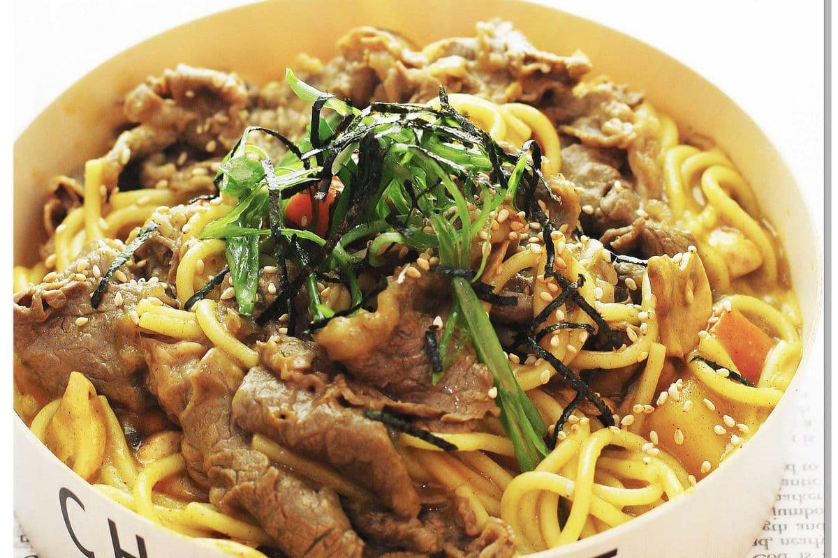 Curry Beef Spaghetti 咖喱牛肉意面