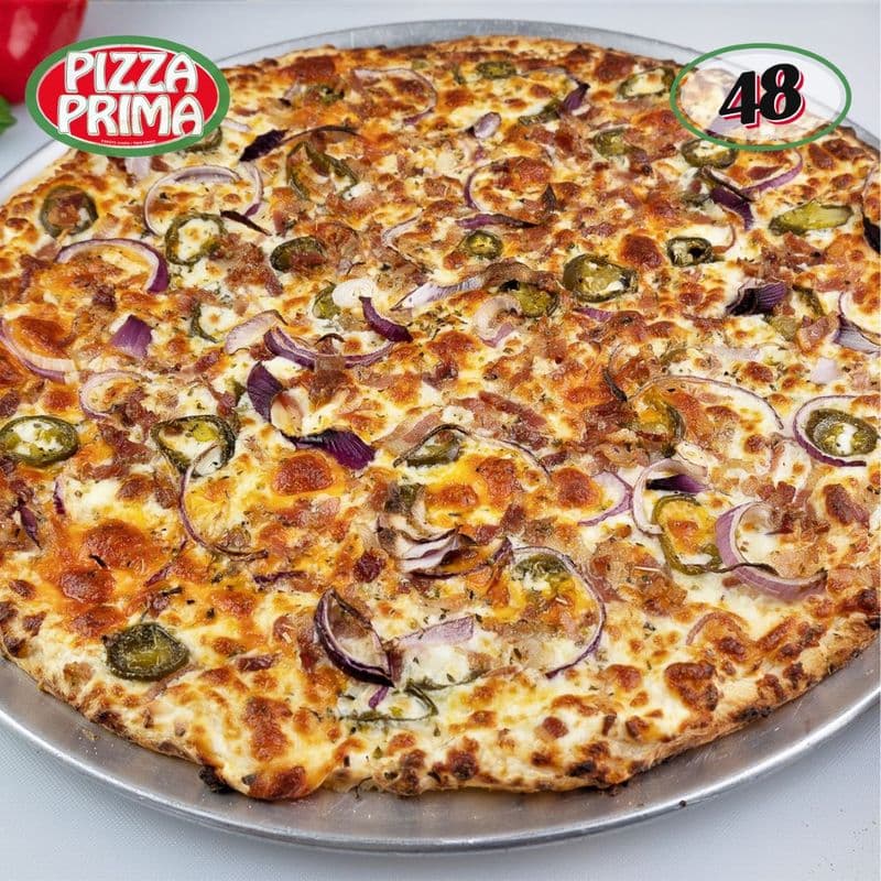 48. Pizza indulgente 10" Poppers aux jalapenos / 10" Indulgent Jalapeño Poppers Pizza