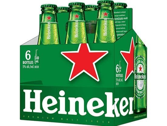 Heineken 6 bottle, 330mL import (5.0% ABV)