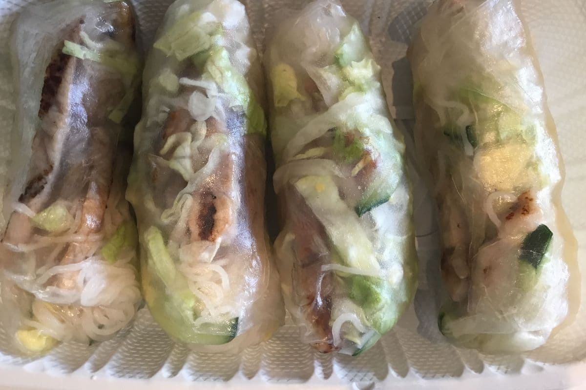 5. Pork Salad Rolls (4 pcs) (Grilled Meat)