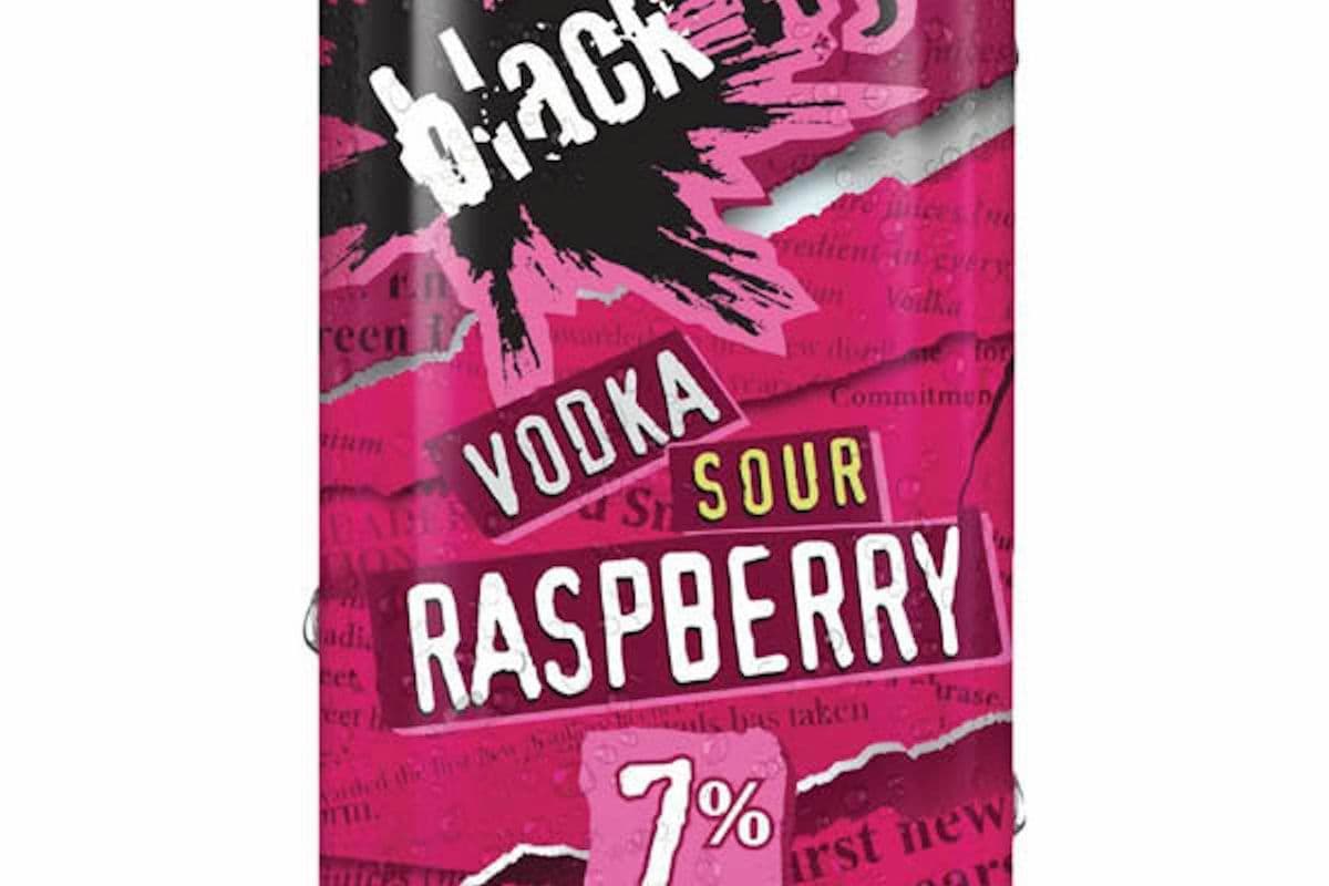 BLACK FLY VODKA SOUR RASPBERRY 7% 473ML (1 x 473ML)
