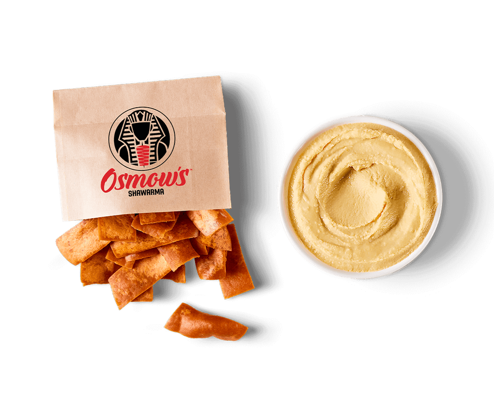 Garlic Hummus & Pita Sticks