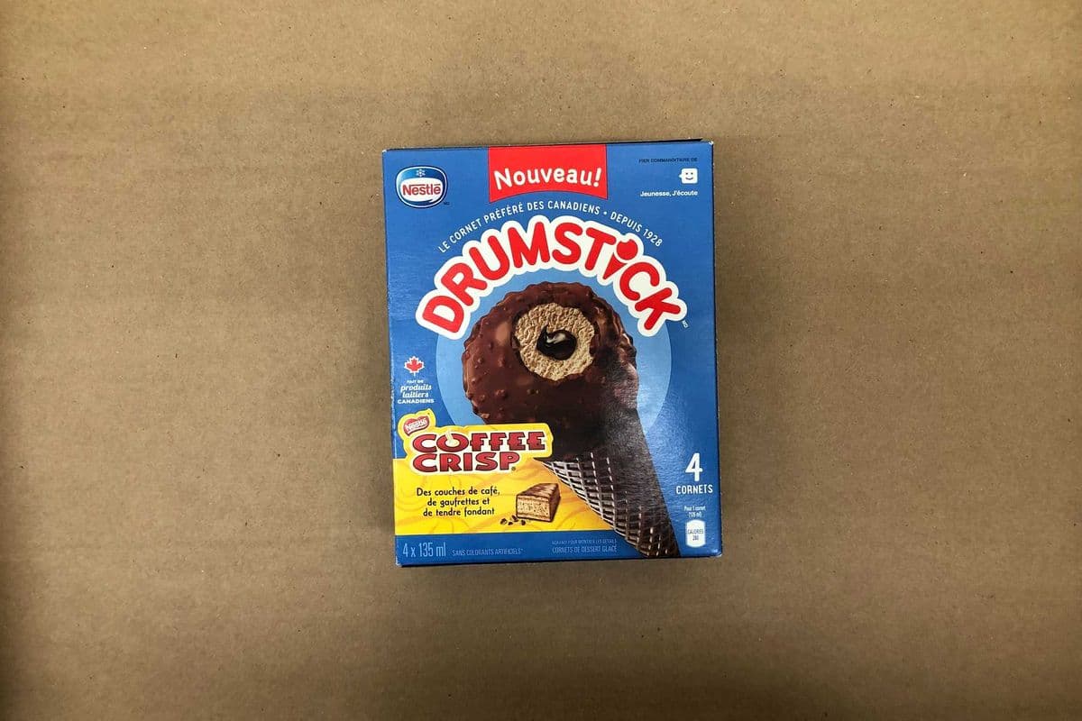 Nestle Drumstick (Coffee Crisp) Ice Cream Multi-Pack 4 x135 ml