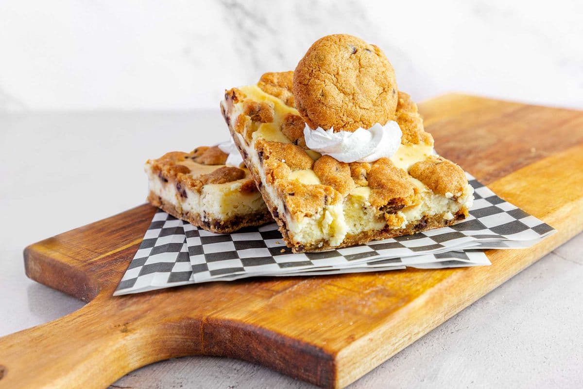 Chocolate Chip Cheesecake Square