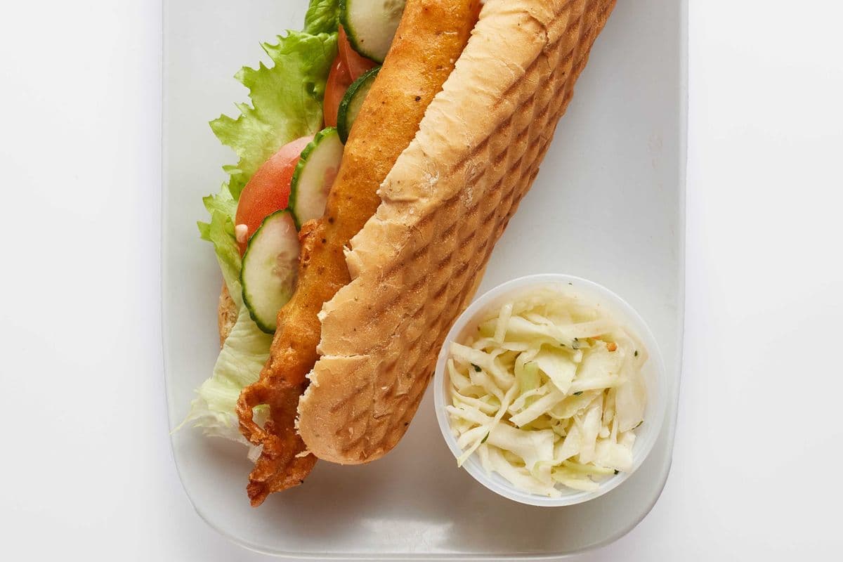 Fried Halibut Sandwich