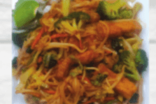 903. Vegetable Pad Thai with Tofu and Egg (Contains Wheat)