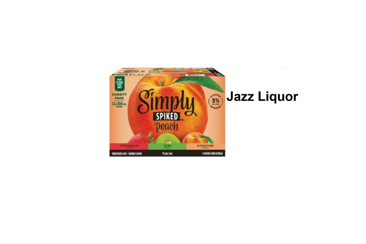 SIMPLY SPIKED PEACH MIXER 12 CANS (1 x 12×355ML)