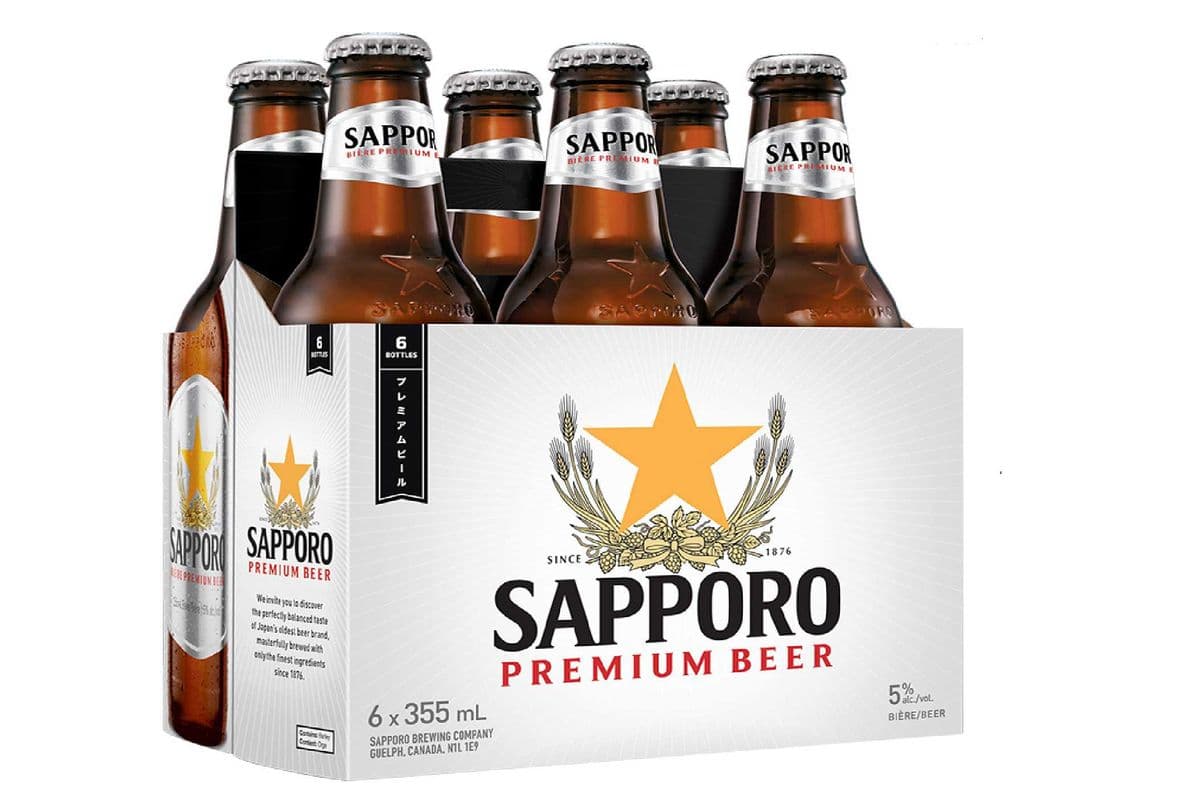 Sapporo (6 x 355 ml Bottles)